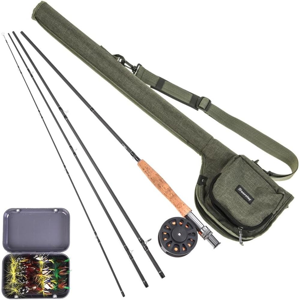 Fishing Rod Case - Tragbares Angelset: Rute, Tragetasche, Tasche und