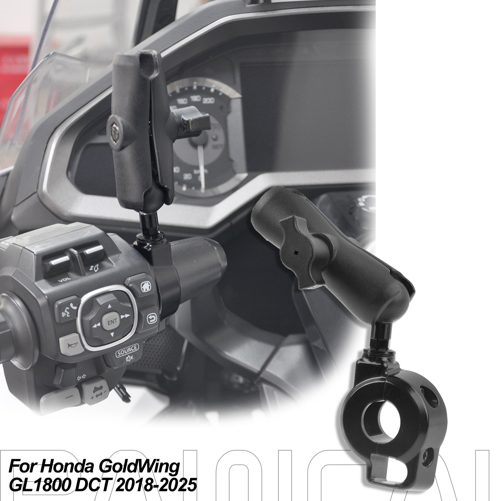 Fishing Rod Holder - PANICAL Handyhalterung für Honda GoldWing GL1800