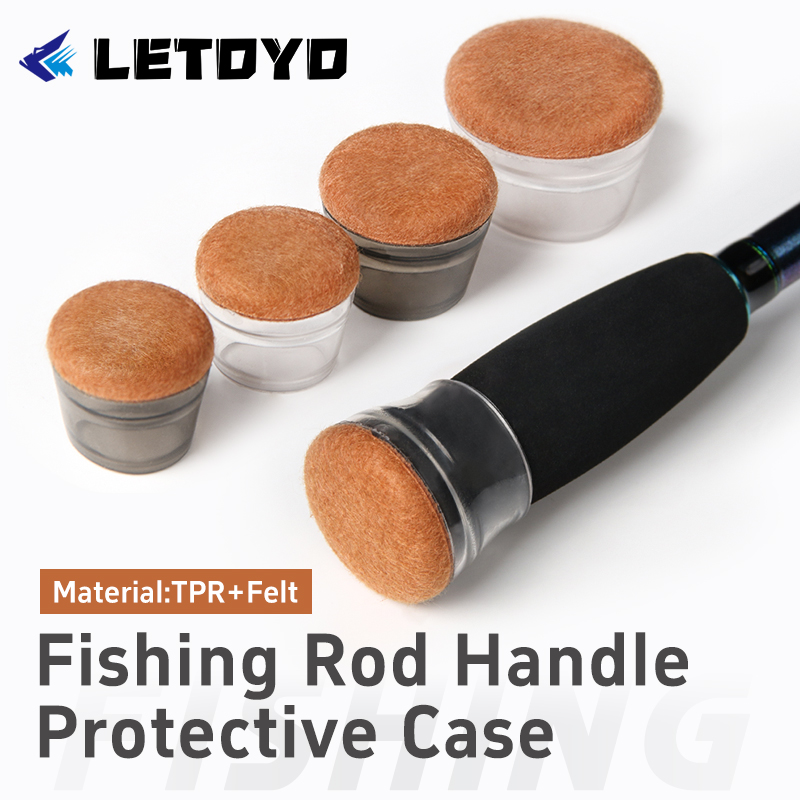 Fishing Rod Repair Kit - LETOYO Filz-Bodenschutz, Griff, Schutzhülle, Silikon-Rutenstopfen, Schwanz,