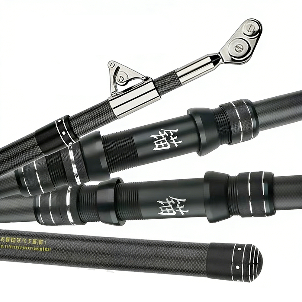 Fishing Rod Surf - Carbon-Angelrute, 50 kg, superhart, teleskopisch, für
