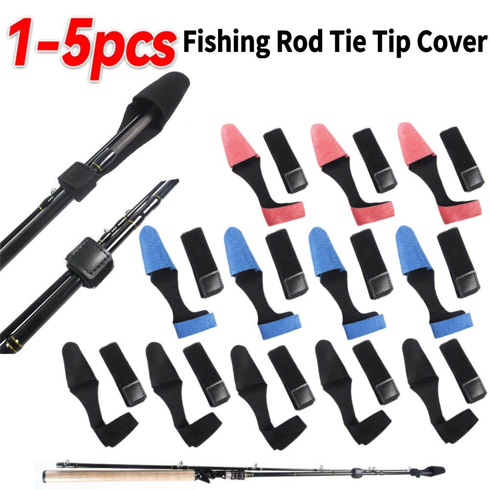 Fishing Rod Case - 1-5PCS Angelrute Krawatte Spitze Abdeckung Hohe