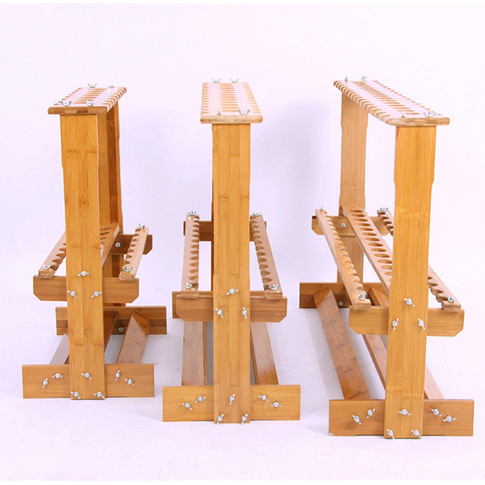 Fishing Rod Rack - Angelruten-Aufbewahrungsregal aus Bambus, Freistehender Organizer, Vertikales
