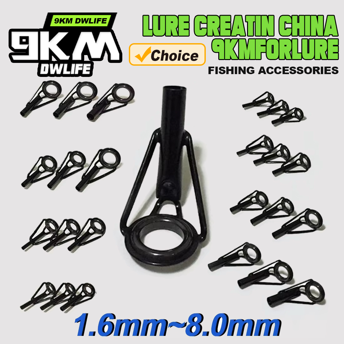 Fishing Rod Tip Replacement - 5 Stücke Angelrute Spitze Führungen Reparatur