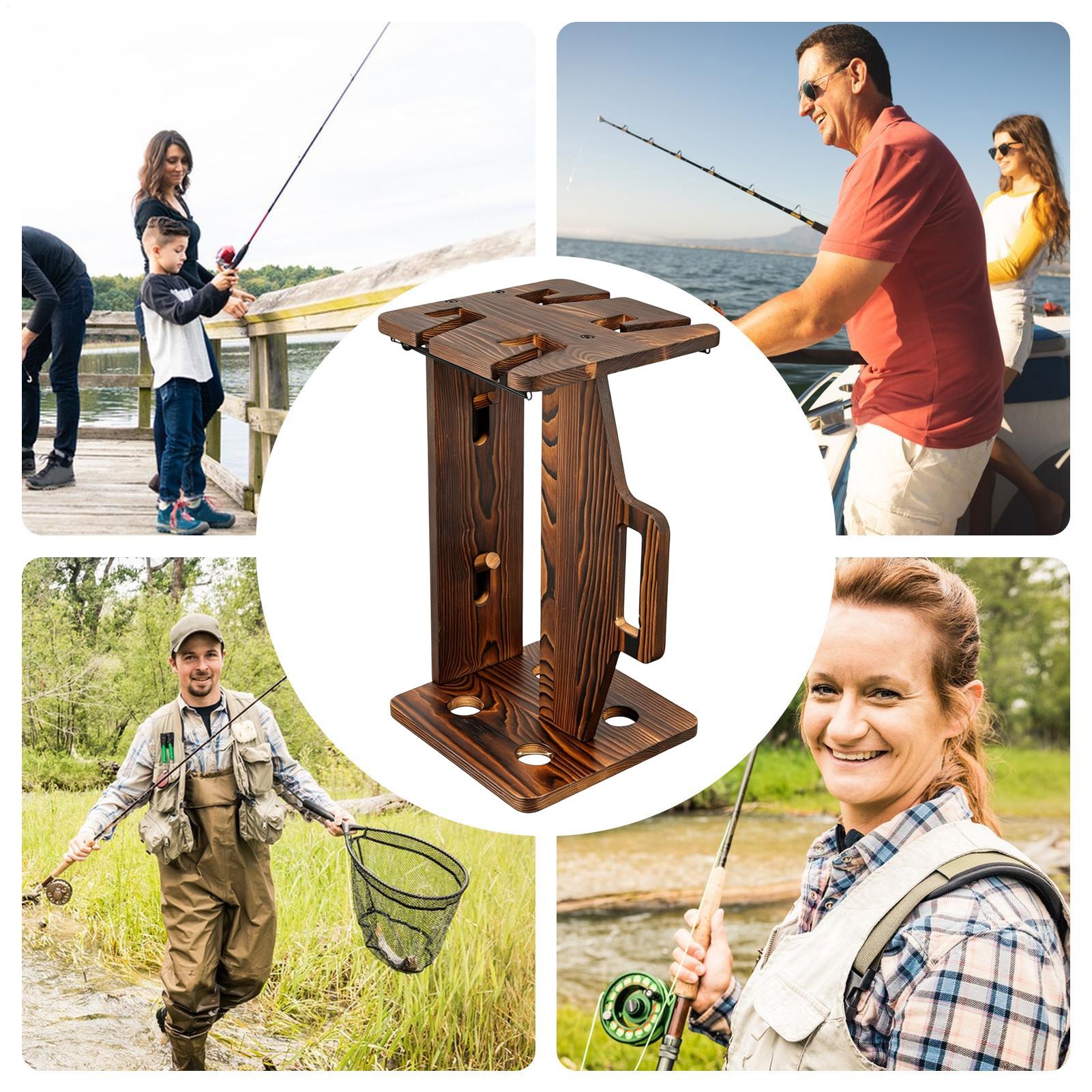 Angelrutenhalter aus Holz, tra – Fishing Rod Rack Bewertung und Preis