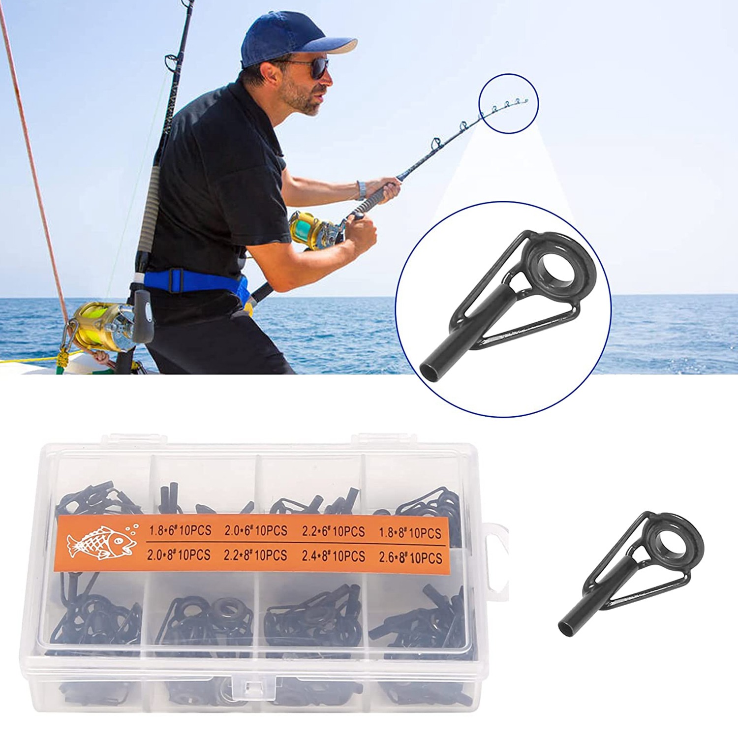 A69P-80-teiliges Reparaturset  – Fishing Rod Tip Replacement Bewertung und Preis