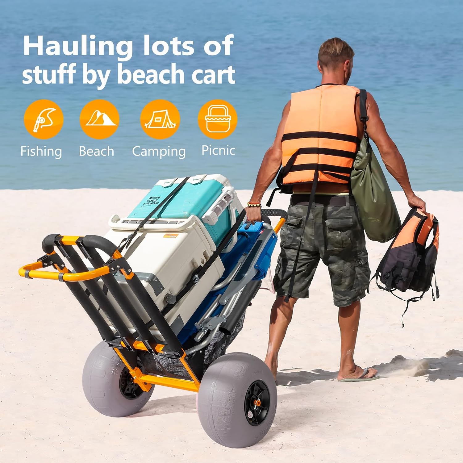 Bonnlo Strand-Angelwagen, Stra – Fishing Rod Holder Bewertung und Preis