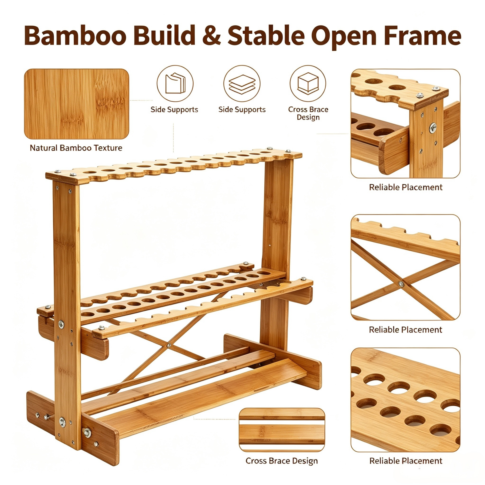 Vertikaler Bambus-Angelrutenst – Fishing Rod Rack Bewertung und Preis