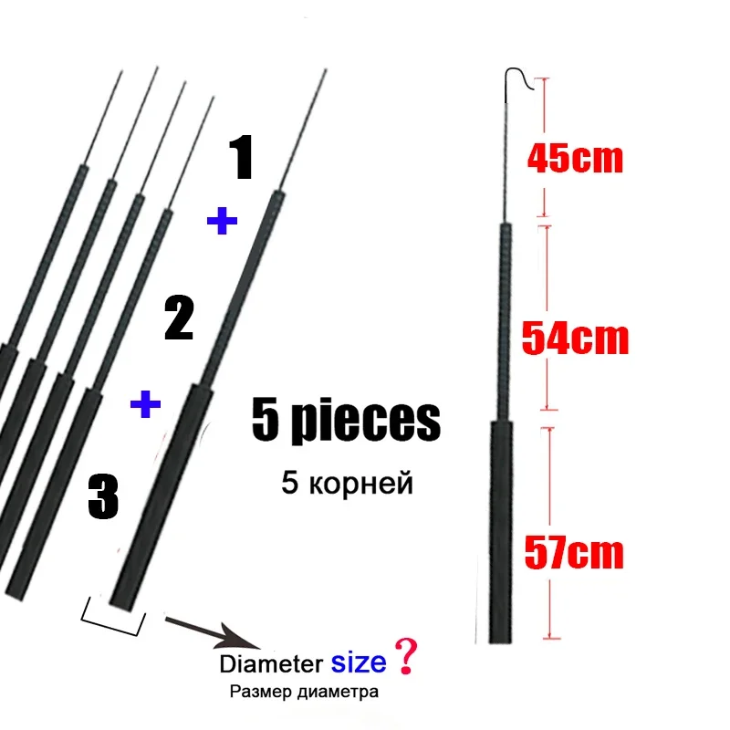 4,1 mm-6,4 mm 5 Stück Angelrut – Fishing Rod Tip Replacement Bewertung und Preis