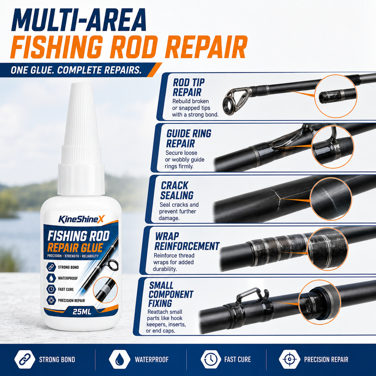 Angelruten-Reparaturkleber 25m – Fishing Rod Repair Kit Bewertung und Preis