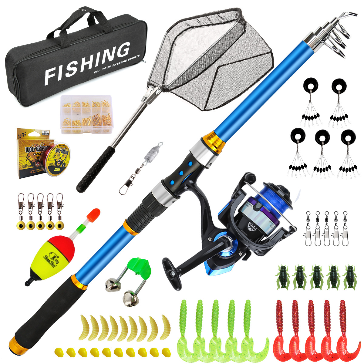 2,1–3,6 m Teleskop-Angelruten- – Fishing Rod Spinning Bewertung und Preis
