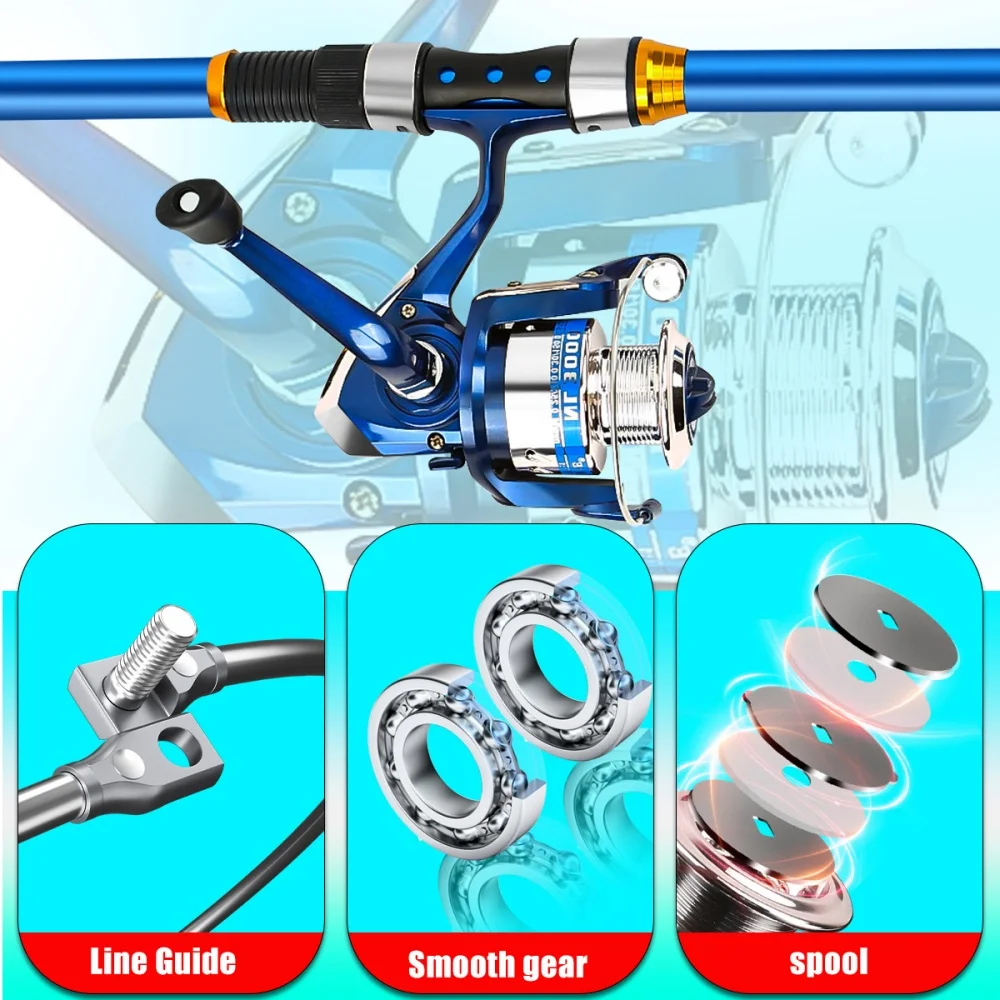 2,1–3,6 m Teleskop-Angelruten- – Fishing Rod Spinning Bewertung und Preis