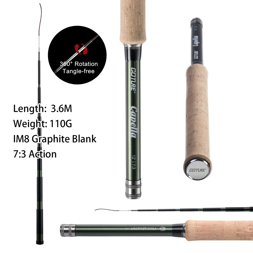 Goture 12FT Klassische Tenkara – Fishing Rod Carbon Fiber Bewertung und Preis